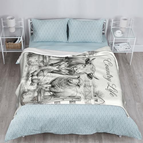 Couverture compacte contre le froid plaid pelucheux de lit - 6