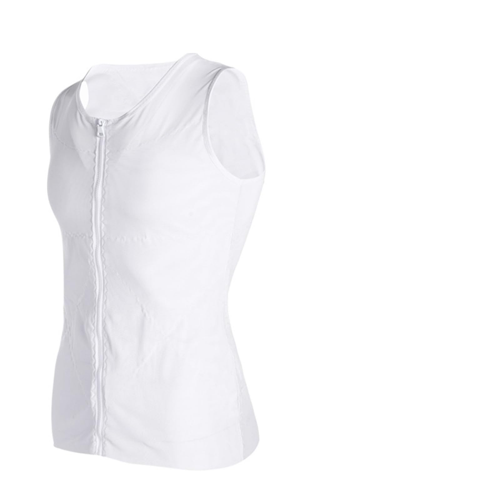 Camiseta Reductora Hombre Moldeador de Cuerpo Hombres for Adelgazar el Abdomen, corsé Moldeador Vientre, Camisas compresión ginecomastia con Cremallera, Entrenador Cintura