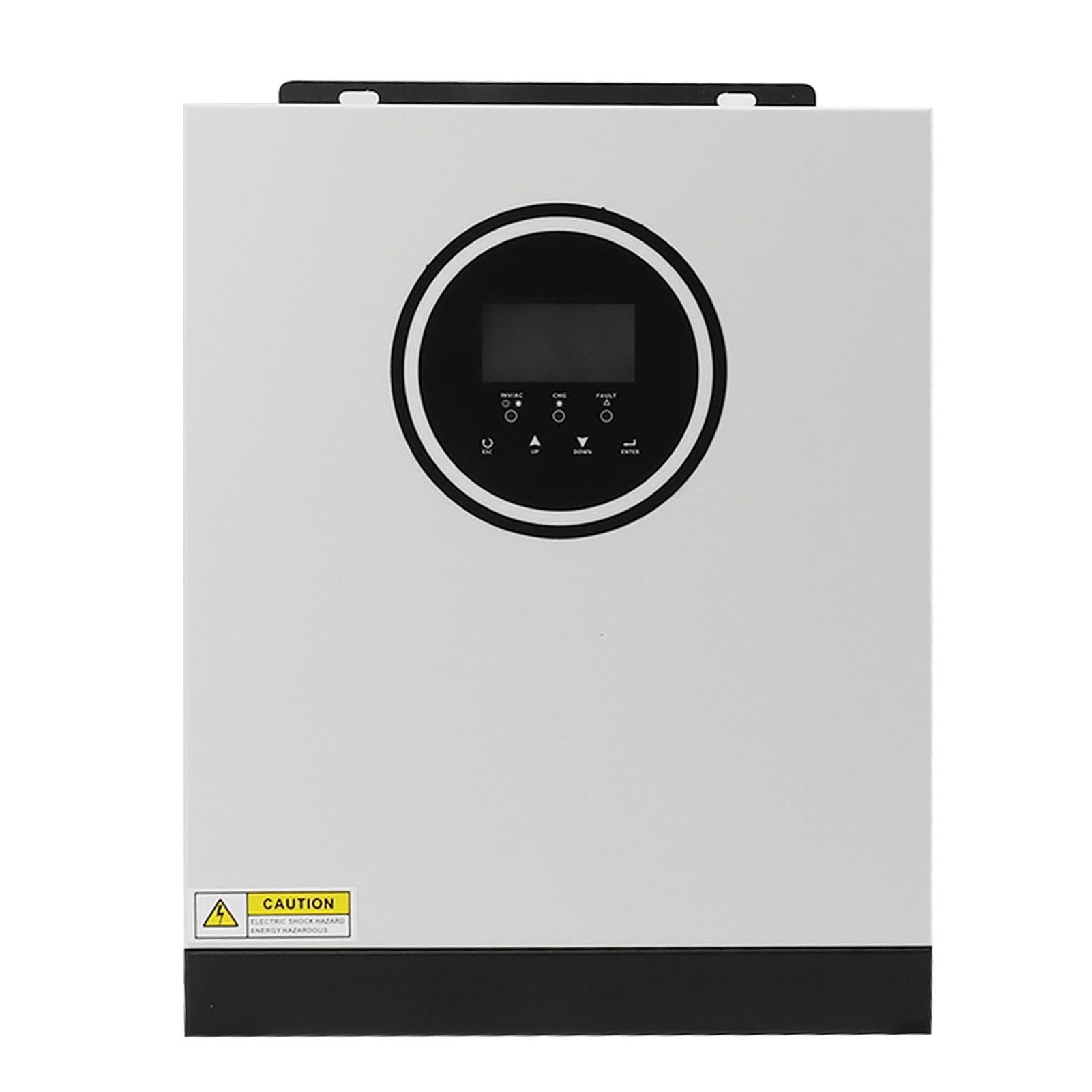 FTVOGUE Inversor Híbrido Cargador de Inversor Solar de Aluminio 1800W 230V CA Pantalla LCD de Onda Sinusoidal Pura Batería de 12V Compatible con Servicios Públicos y Generador para Monitoreo en el