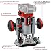 Einhell Professional Akku-Oberfräsen-Kantenfräse... TP-RO 18 Set Li BL-Solo Power X-Change (18 V, Brushless, Frästiefen-Feineinstellung, inkl. Zubehör, Tasche, 15 tlg. Fräser-Set, ohne Akku)
