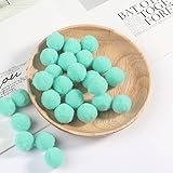 GIOTEL 2000pcs 20mm Pompom Ball Suitable for Making All Kinds of Handicrafts (Color : 04 Mint Green, Size : 20mm 2000pcs)