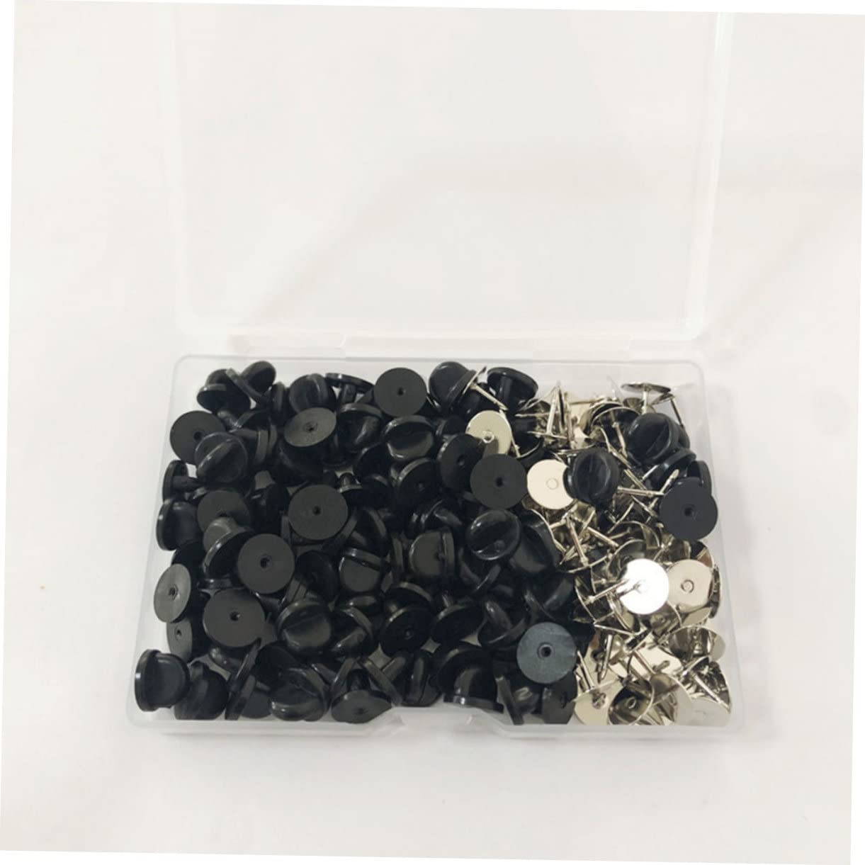 SHINEOFI 300sätze Pin Rückseiten Für Broschen Krawatten Hüte Multifunktionale Runde Sicherheits-pin Backs Für Bastelbedarf Und Einfach Zu Verwenden