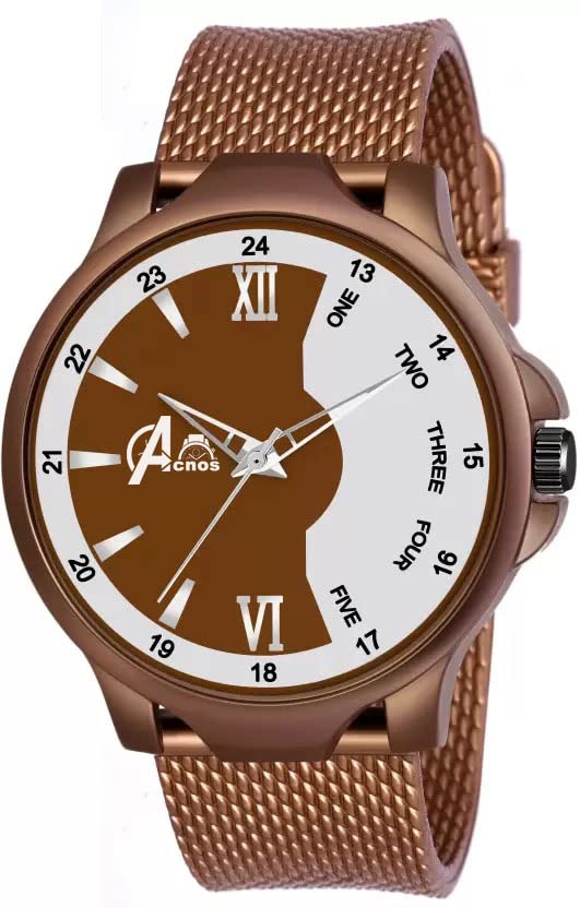 Acnos Polyurethane Premium Brown Pu Strap Double Tune Dial Analog Wrist Watch For Men Women Pack Of 1, Brown Band (B0C1G4PVP3) Amazon Price History, Amazon Price Tracker