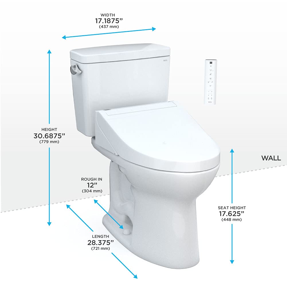 TOTO® Drake® Transitional Two-Piece Elongated 1.28 GPF TORNADO