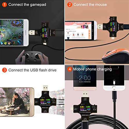 Image of USB Tester Type C Meter - USB Digital Multimeter Amperage Power Capacity Reader & USB C Current Voltmeter & Voltage Monitor Tester & Amp Amperage Charging USB Detector Checker DC 0-30V /0-6.5A