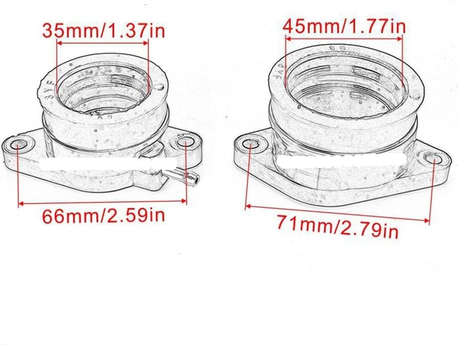 Motorcycle Carburetor Interface Adapter for XTZ 660 XTZ660 Tenere SZR660 For 660 SM660 Replacement Parts