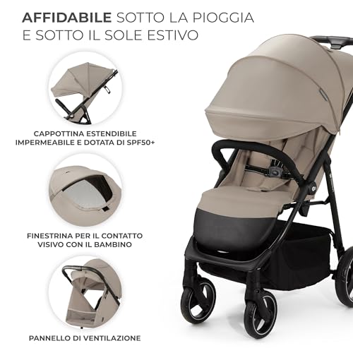 Passeggino 4 ruote Kinderkraft KSTRIG03BEG0000 TRIG 3 Stone beige - 5