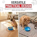 Loving Pets Dolce Luminoso Dog Bowl, Large, Blue - Image 5