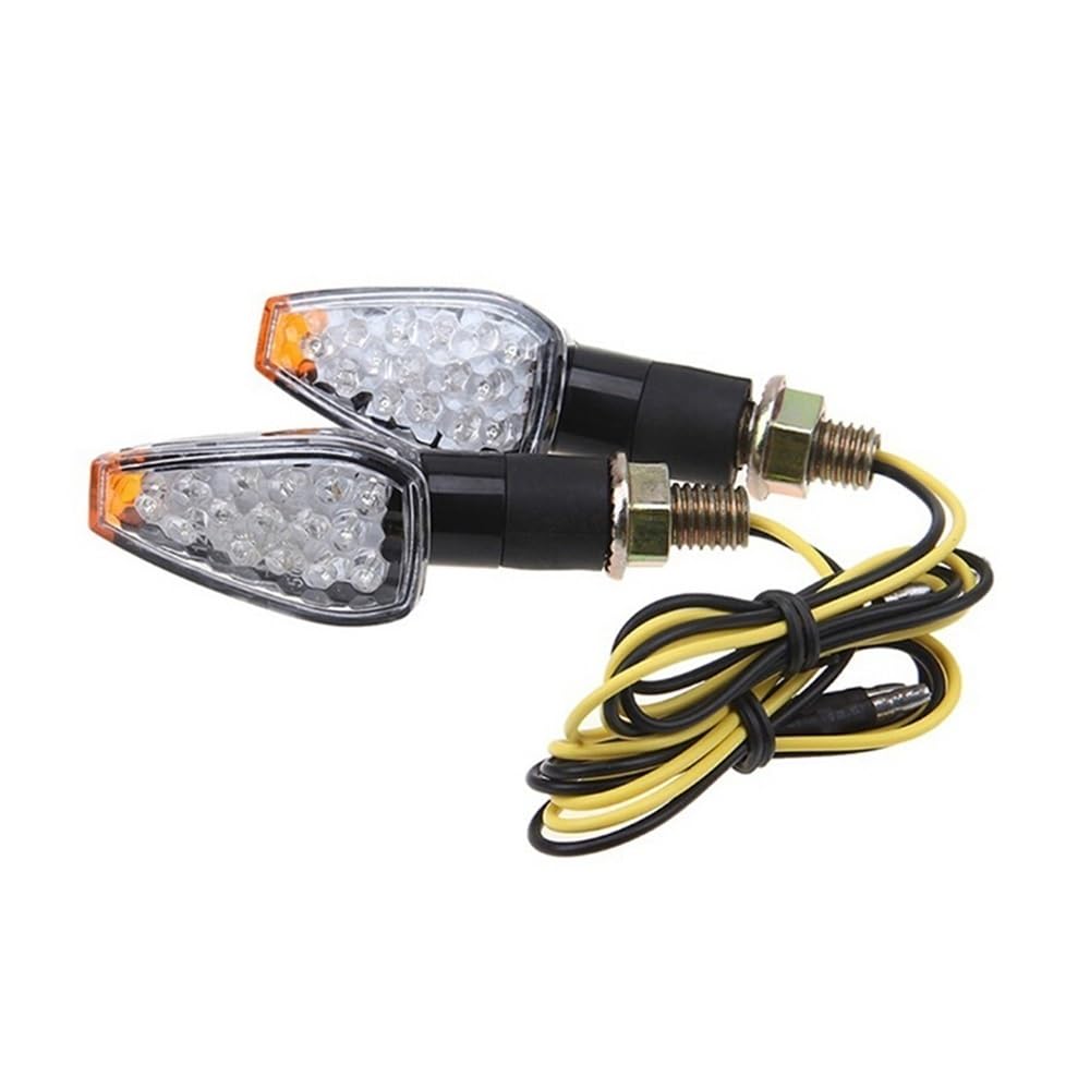 Intermitentes de moto para rutas nocturnas seguras con luz ámbar universal de 12V 7