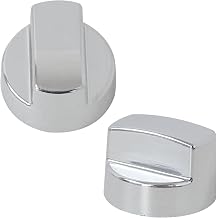 5D44 Hood Knob for Wolf, Replaces 811195 & Fits PL462212 Silver, 2 Pack