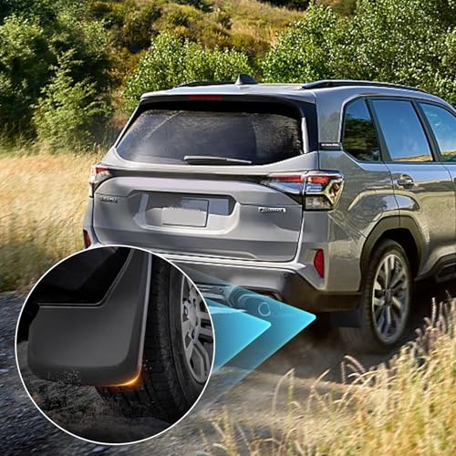 Image of 2025+ Forester Mudguard Fender Splash Guard, Front and Rear Mud Protection, Water-Resistant Design,Mud Flaps for 2025 Forester Accessories