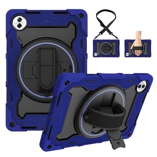 Étui robuste Honor Pad 10 coque anti-choc bleu foncé pour tablette 12.1 pouces avec béquille