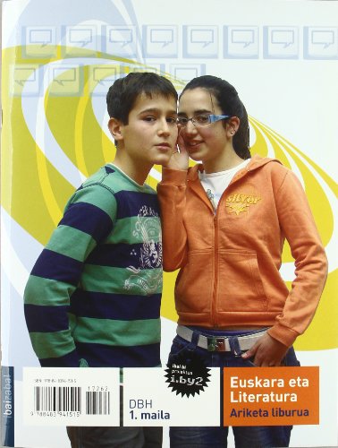 Portada de Euskara eta Literatura DBH 1 - Ariketa Liburua