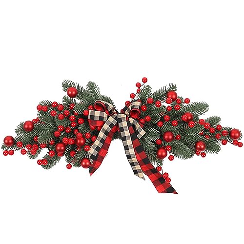 Coronas Y Guirnaldas, Single Detail Page Misc QmjdDymx 27.6' Coronas navideñas, Guirnalda Artificial en Forma de lágrima, decoración de Agujas de Pino de Invierno con Luces, Decoraciones navideñas para...