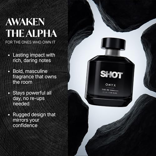 Image of Layer'r SHOT Onyx Eau De Parfum for Men, 100ml | Long-lasting woody spicy fragrance with black pepper, clary sage, fougere, cardamom, guaiacwood & musk notes.