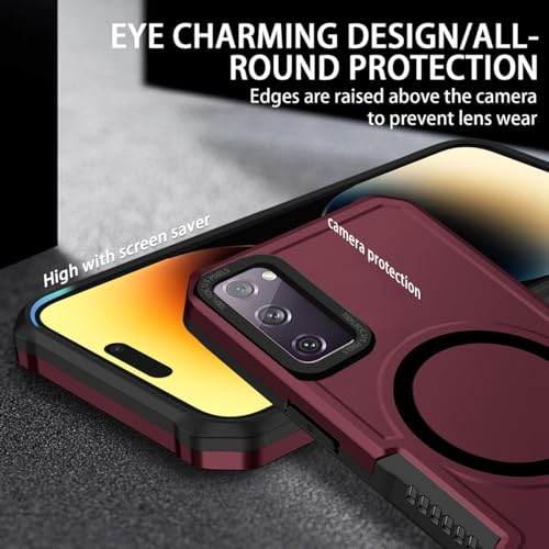 Coque Samsung Galaxy S20 FE Bordeaux compatible MagSafe protection intégrale