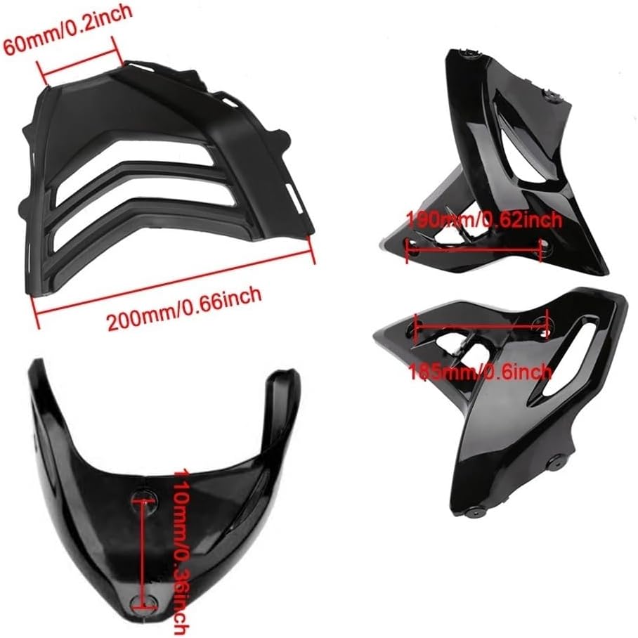 Pillion Cowl Seat Back Cover Engine Chassis Shroud Fairing Exhaust Shield Guard Protection Cover For CBF150 CBF125 190R
