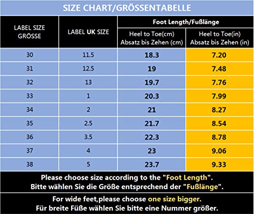 Baskets garçons chaussures de sport pour enfants de course légères taille 32