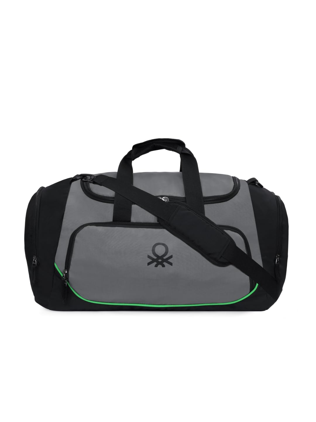 united colors of benetton Outfield 39L Duffle Bag - Grey, Water-Resistant Gym & Travel Bag with Multiple Pockets, 1-Year Warranty-picture-21