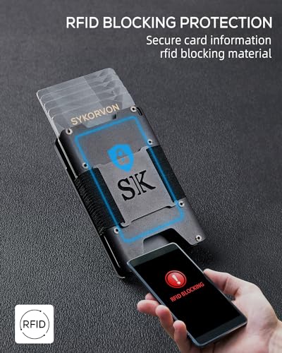 Metal Wallet for Men Slim Minimalist, Front Pocket RFID Blocking Wallet With ID Window, Mens Metal Wallets for Cards And Cash, Holds Up 15 Card Wallet for Men3