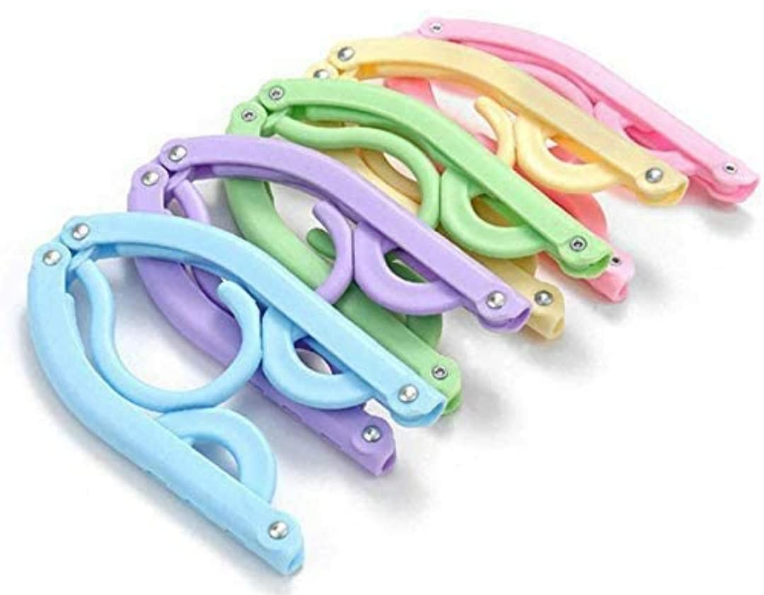 Reflections - Portable Folding Clothes Hangers for Wardrobes, Travel Accessories Foldable Clothes Hangers, Drying Rack for Travel Outdoor, Space Saving Multifunctional Adult Child Non-slip Travel Hangers..Pack of 6 WHITE COLOUR (B09FGY9MGJ) Amazon Price History, Amazon Price Tracker