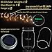Aobik Solar Mason Jar Lights, 6 Pack 30 Led String Fairy Star Firefly Glass Jar Lights,6 Hangers and 6 Jars Included, Best for Mason Jar Decor,Patio Garden Decor Solar Laterns Table Lights