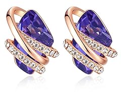 102-February-Tanzanite Purple-Rose Gold Plated