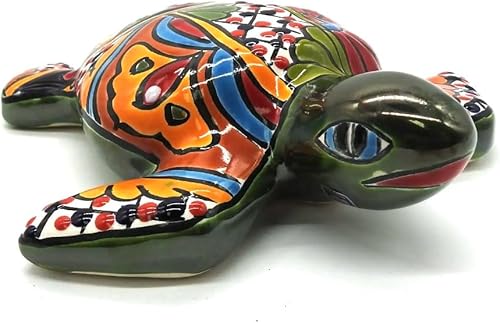 Miniatura 3 de Tortuga marina mini pintada a mano interior al aire libre multicolor figura esmaltada