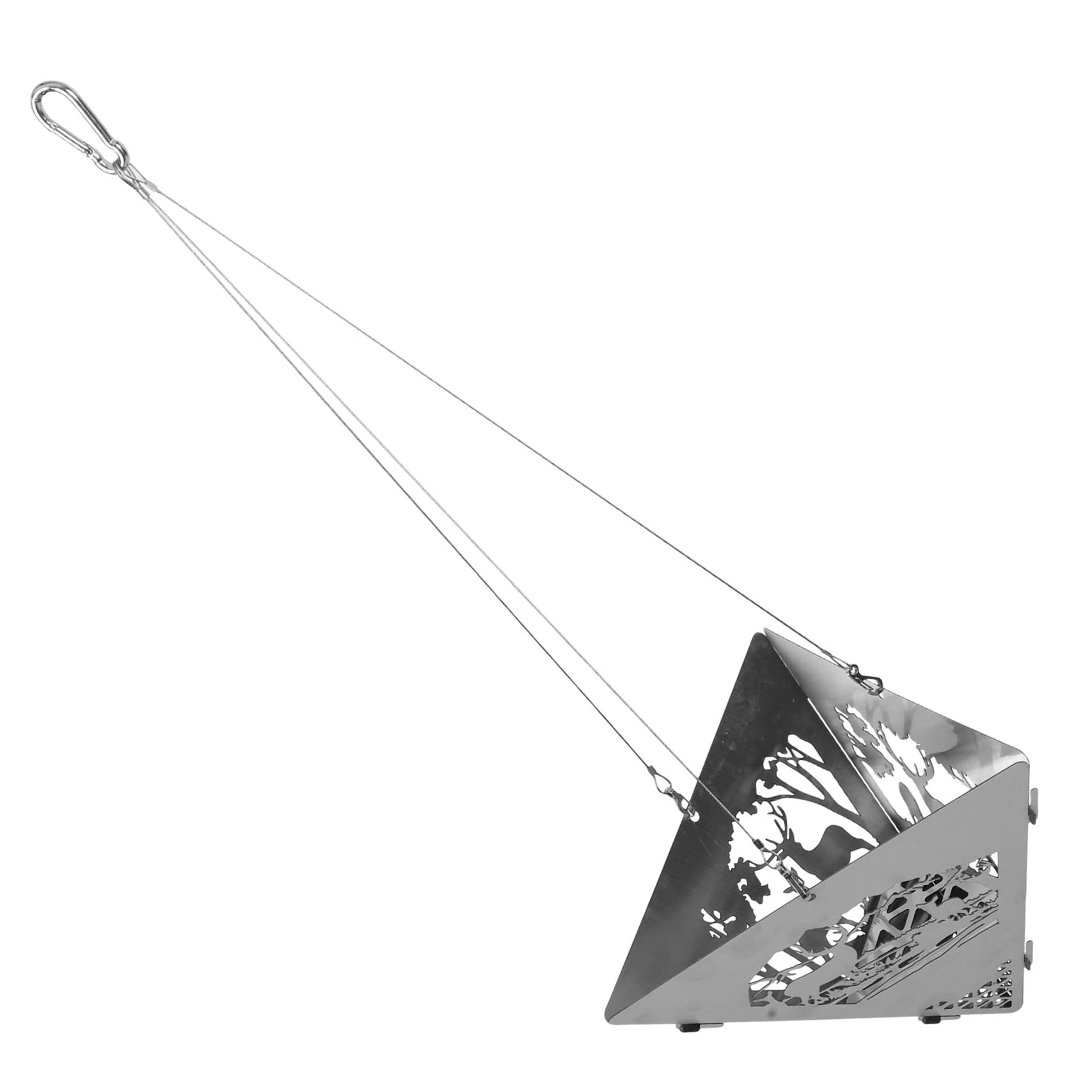 Poêle métallique portable Levemolo en acier inoxydable pour barbecue de camping