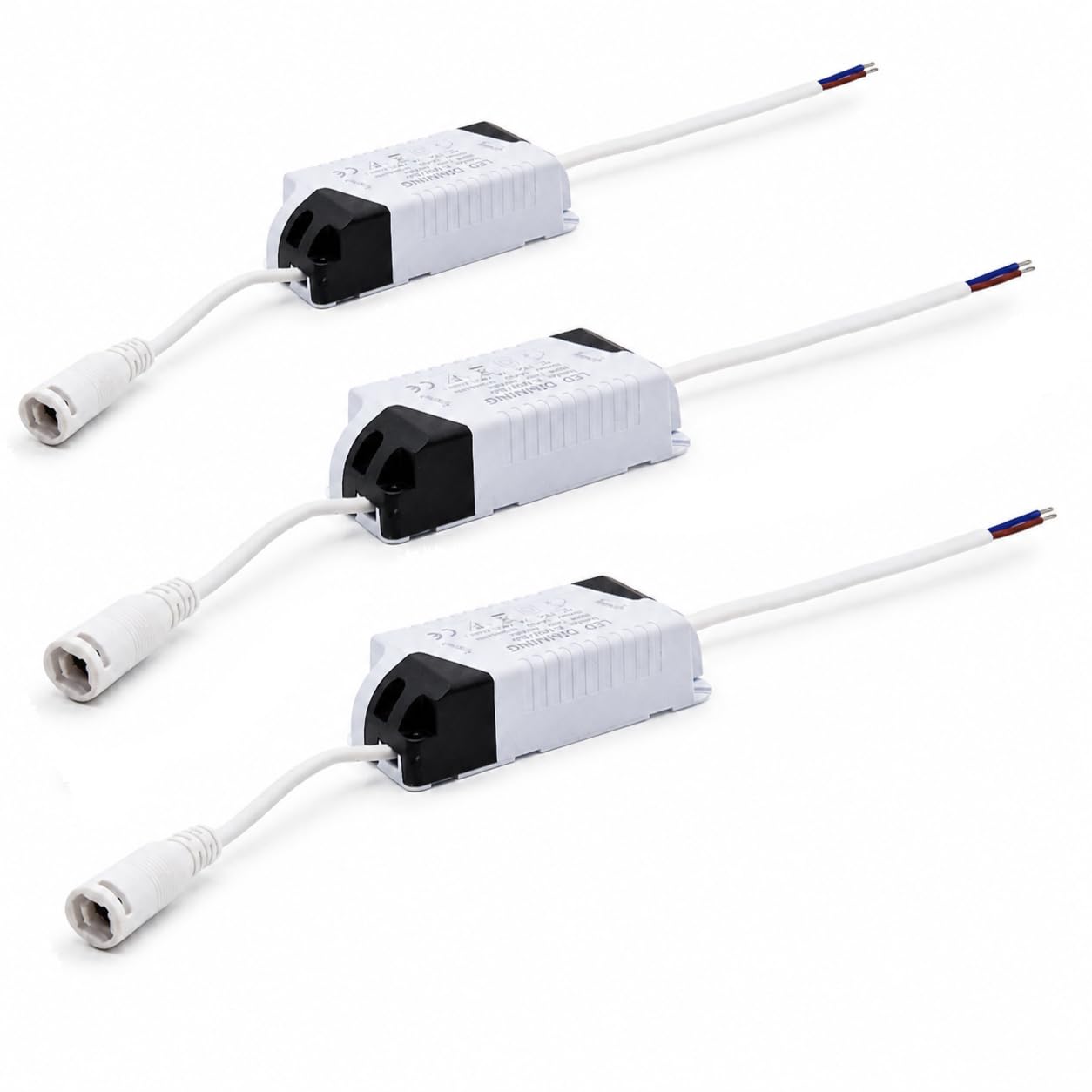 Jandei - 3 x ściemniane/ściemnialne światło LED sterownika 18W - 24W 300mA