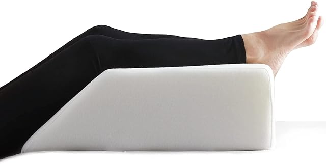 Adam Icon Orthopaedic Large Elevating/Elevated Leg Wedge Pillow Sleeping Reading Resting, Blood Circulation Reduce Back Hip Neck Knee Pain Relief