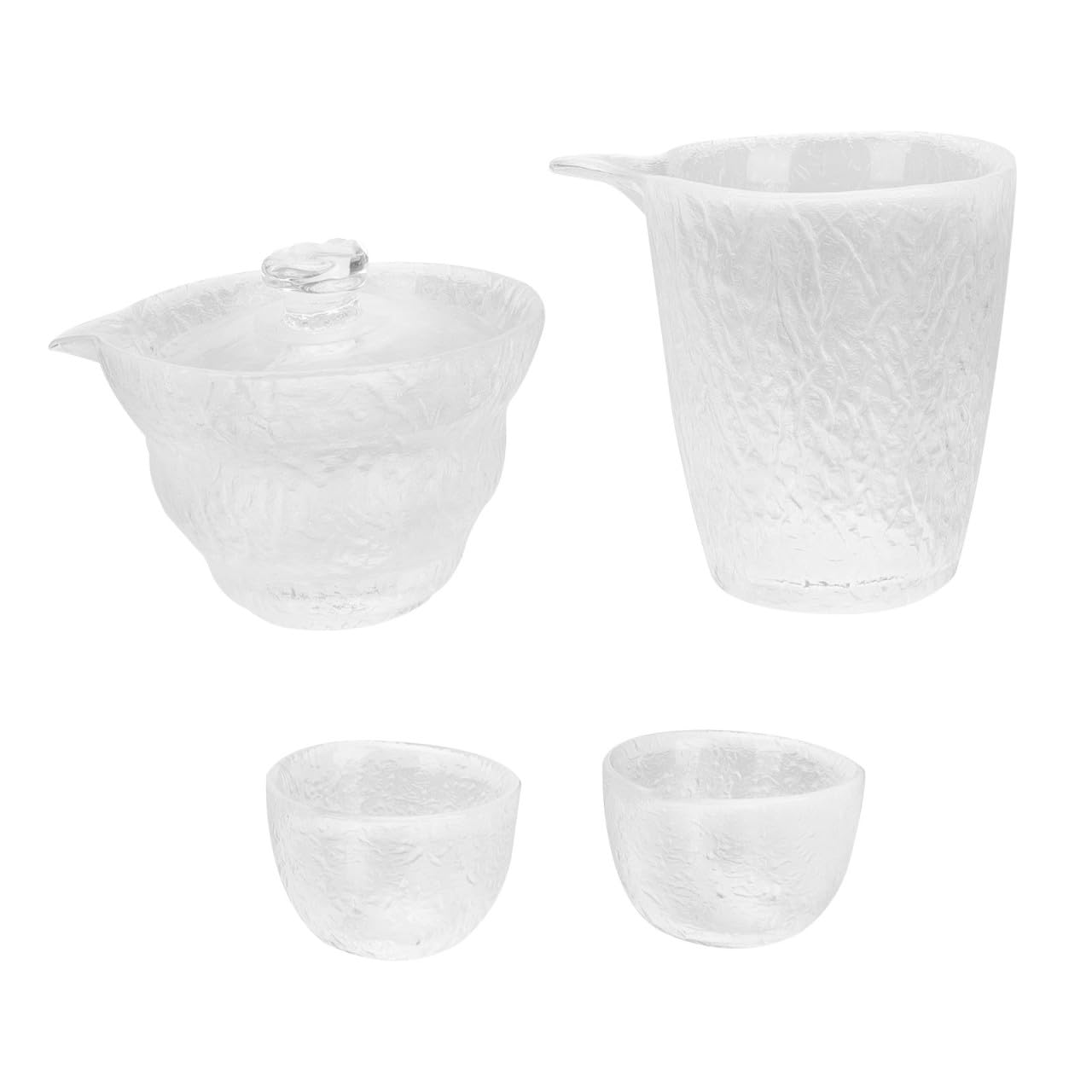 Service à thé en verre de haute qualité avec son design japonerie épuré