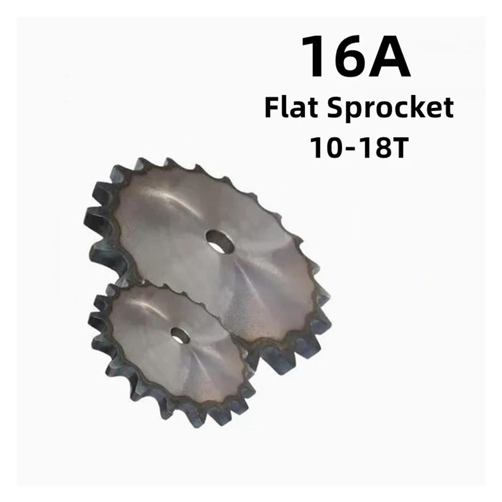 Bevel Gear Pinion Hardware Mechanical 1pcs 16A Flat Chain Sprocket 10-18 Teeth Pitch 25.4mm A3 Steel Roller Industrial Drive Chain Sprocket Flat Sprocket(10 Teeth)