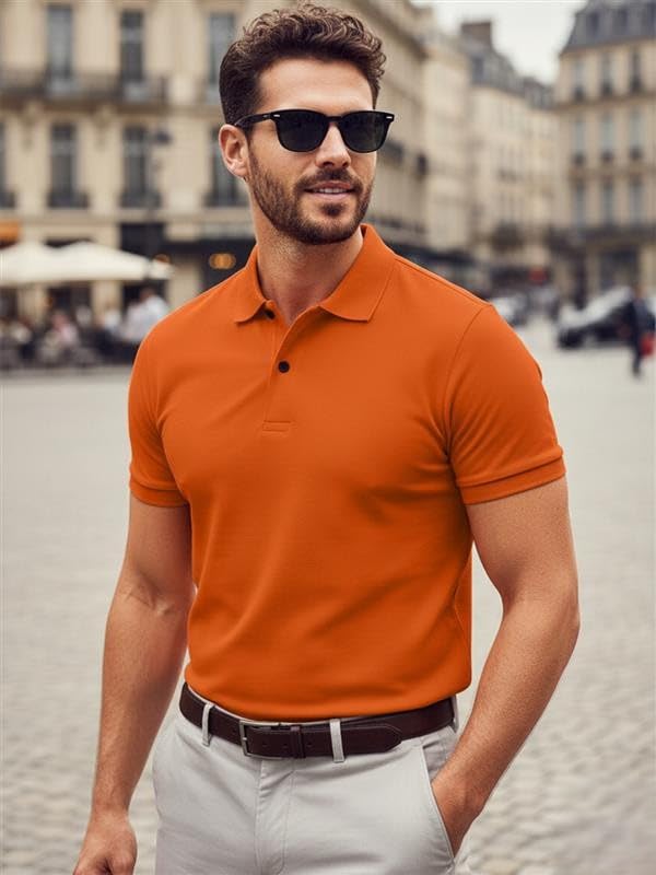 Image of LEOTUDE Men's Matty Regular Fit Polo T-Shirt for Man