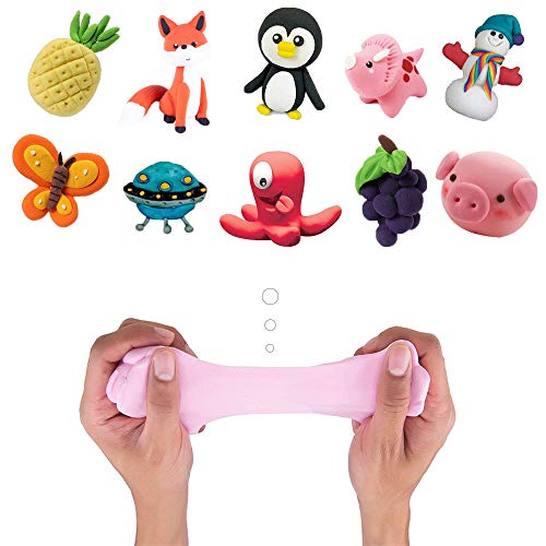 24 Colors Magic Air Dry Clay,Ultra Light Modeling Clay,Creative Art DIY Crafts Clay Dough with Tools as Great Present for Children Toy for Kids - Thumbnail 5