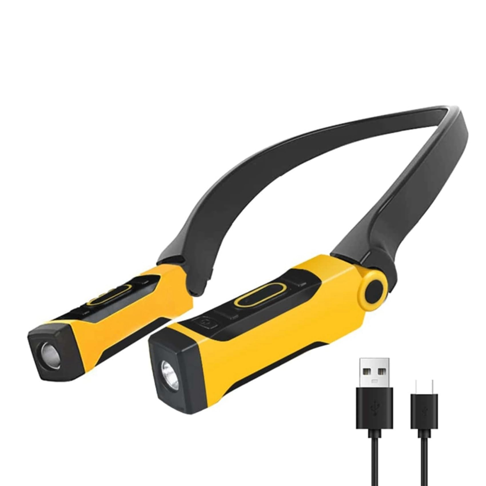 6X Lampe de Lecture USB Rechargeable, Lampe de Cou, 2 Niveaux de Luminosité, Bras Pliables pour Lire, Réparer