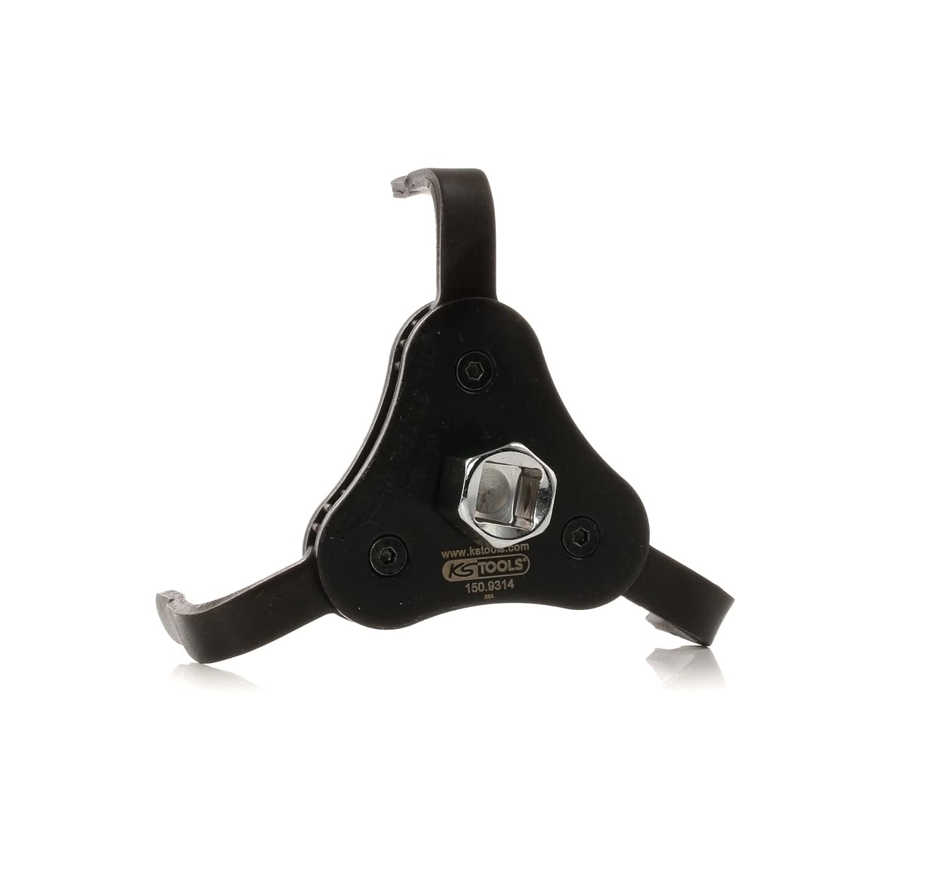 KS TOOLS 150.9314 Clé De Filtre À Huile 3 Bras Auto-Réglables Avec Adaptateur 65-138 - Outillage Mecanique Auto - Diamètre 65 Mm Taille Unique Multicolore