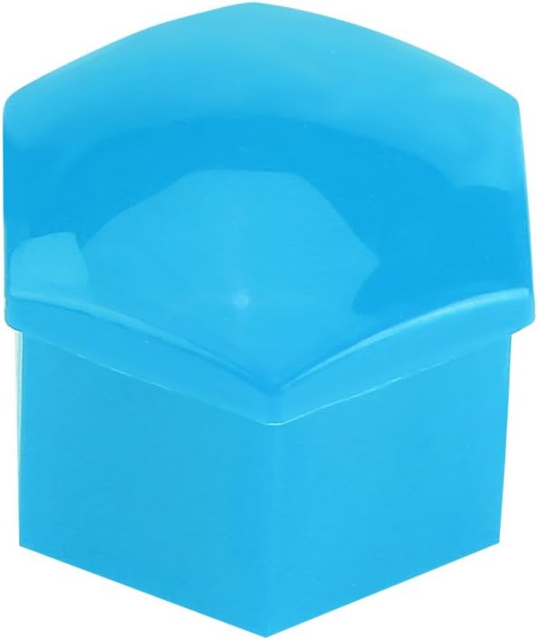 Keenso 20Pcs 17mm Car Lug Nut Bolt Screw Cover Wheel Hub Covers Tyre and Removal Tool Universal(Blue)