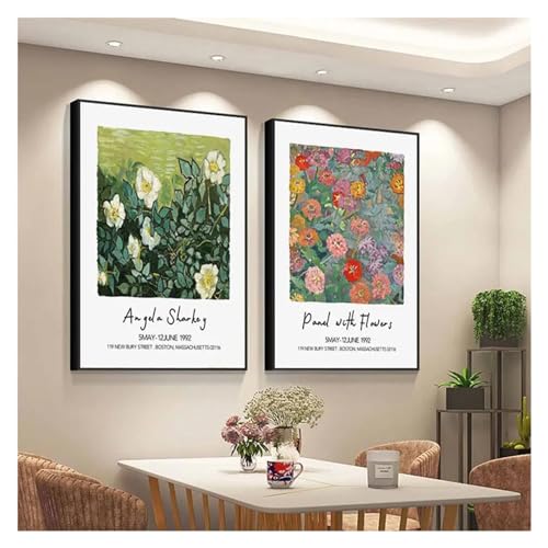 Peinture d'impression sur toile florale haut de gamme pour bureau chic - 6
