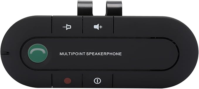 Bluetooth Sun Visor Car Speakerphone with Charger - Handsfree Call Music Speaker Kit miniatura 4