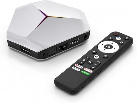 Android TV Box 2026, 4GB RAM 32GB ROM, Dual-Band WiFi 6, Bluetooth 5.0