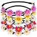 Produktbild Lomire Blumenkranz Haare, 5 Stück Daisy Blumen Stirnband Haarband Kopfband mit justierbaren elastischen Band Damen Mädchen für Party Strand Haarreif Blumen Kopfschmuck