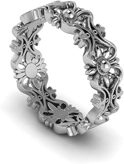 Anniversary ring Bridal Sets 14K White Gold Victorian Ring Edwardian Ring - Addison