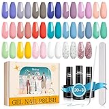 【💅💅Servicio Posventa】: Si tiene alguna pregunta sobre el kit de esmalte permanente para uñas, contáctenos directamente, resolveremos el problema dentro de las 24 horas. Precaución: los colores de esmalte uñas semipermanente pueden parecer ligeramente diferentes debido al monitor, la iluminación, etc.