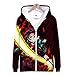 Produktbild MULIZHE Bunt Bedruckter 3D Weihnachts Hoodie Langarmtasche Dicker Pullover Herren Und Damen Neutraler Deko Pullover A-1418 Ghosts of The Blades-XS