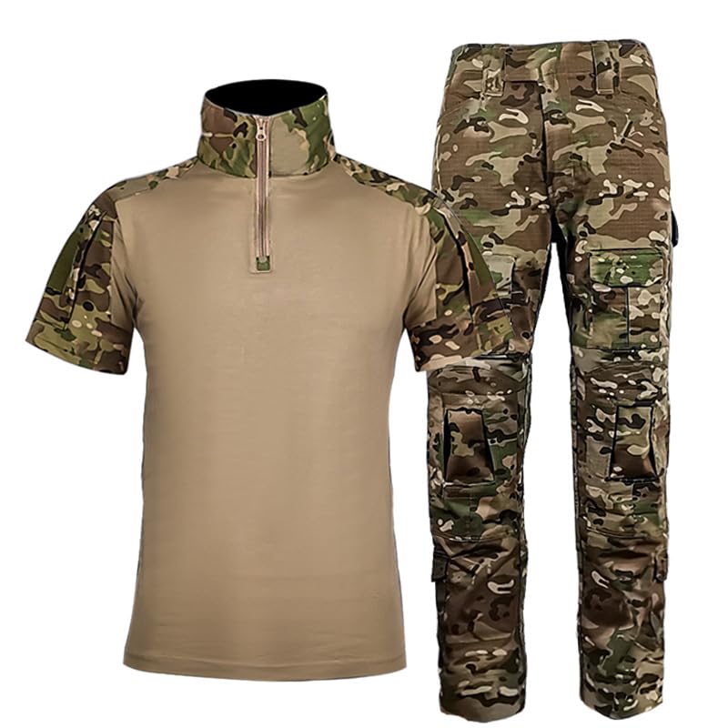 Uniforme militaire pour hommes avec t-shirt tactique et pantalon de combat
