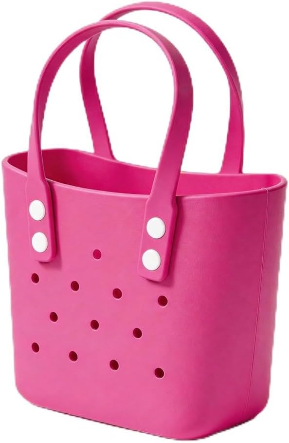Beach Tote Bag Water-Proof Rubber Tote Bag Sandproof Simple Modern Vacation Essentials for Summer Swim