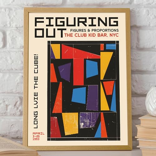 Exposition Figuring Out The Cube affiche abstraite de qualité moderne - 6