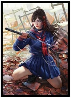 Yumiko - Classroom Chaos - 100 Smooth Matte TCG Trading Card Sleeves - Fits Magic MTG Commander Pokemon and Other Card Games - Playing Card Sleeves