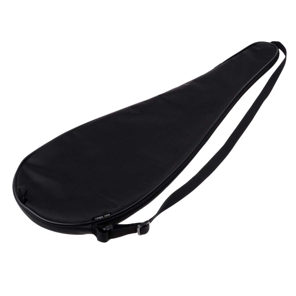 étanche Oxford Raquette de Squash Housse Sac avec Sangle réglable et résistant aux Chocs Coton légères Noir